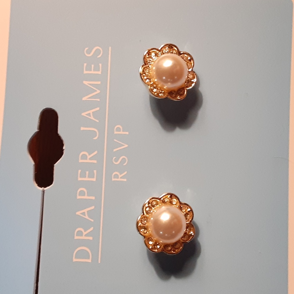 Draper James RSVP golden Pearl Earrings